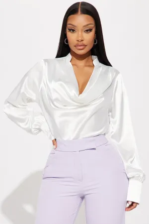 BlackTree Way Satin Blouse Top