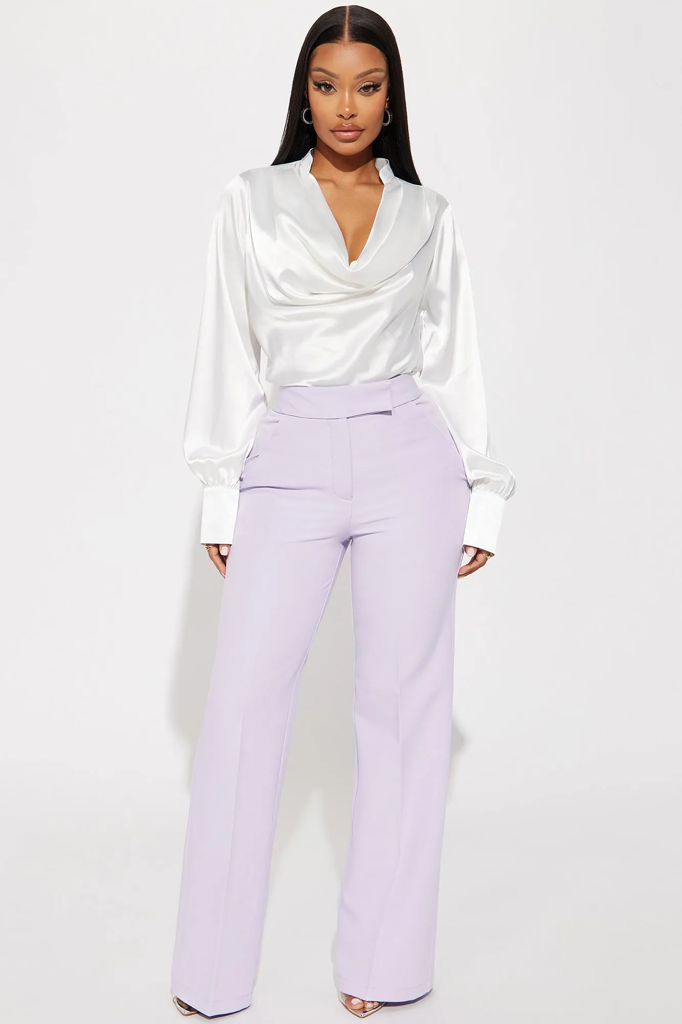 BlackTree Way Satin Blouse Top
