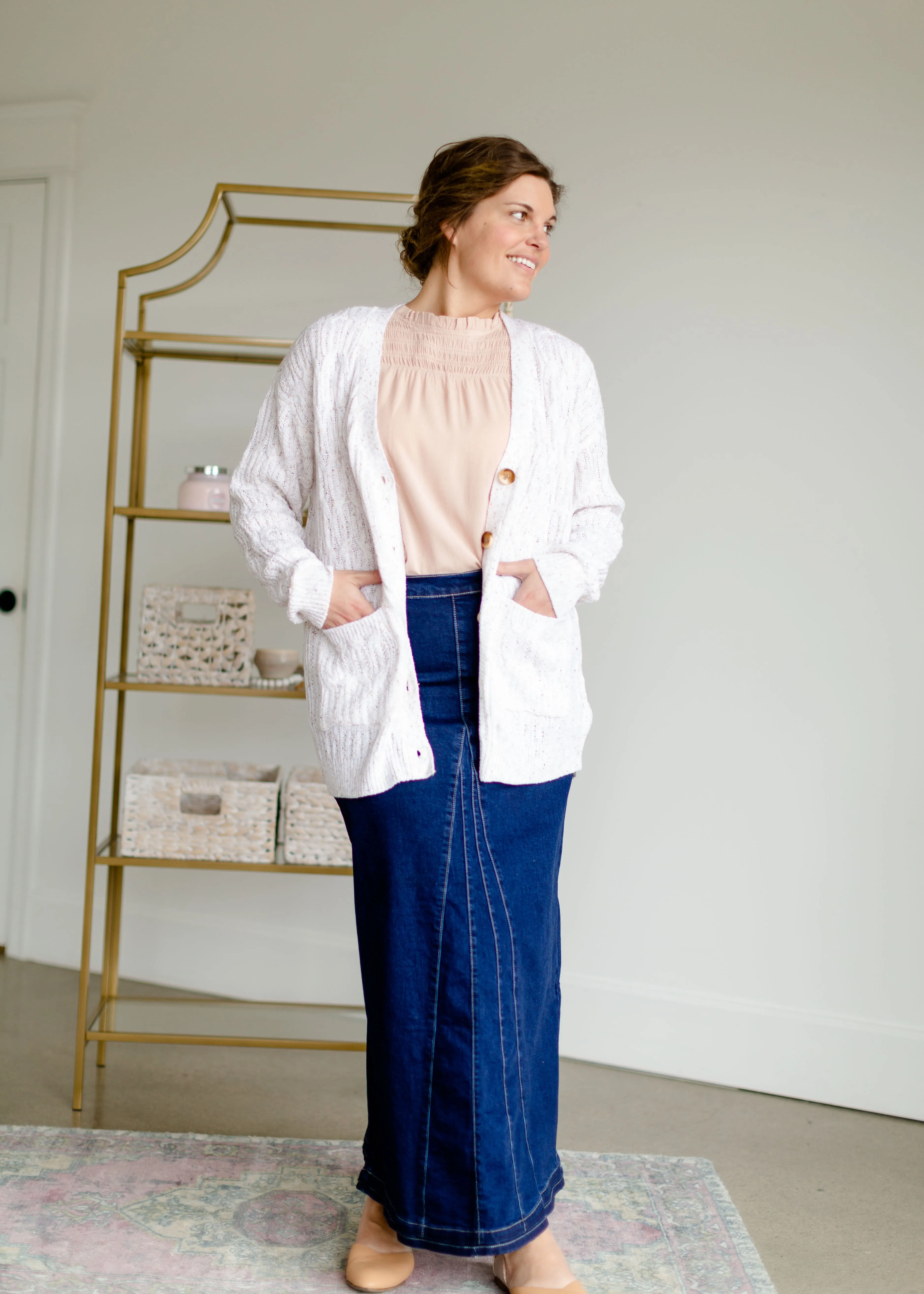 Blush Blouse with Smocking Detail - FINAL SALE