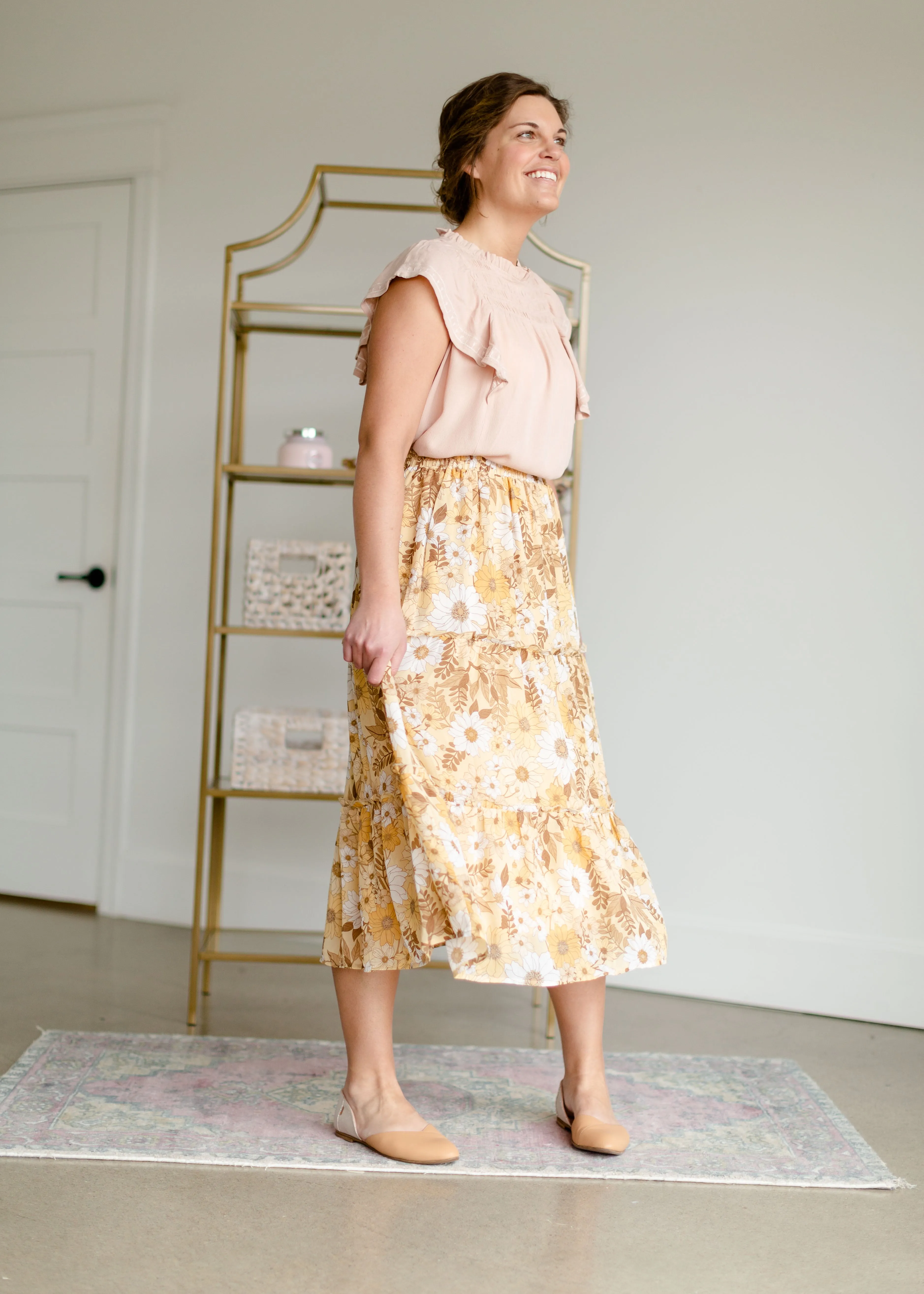 Blush Blouse with Smocking Detail - FINAL SALE