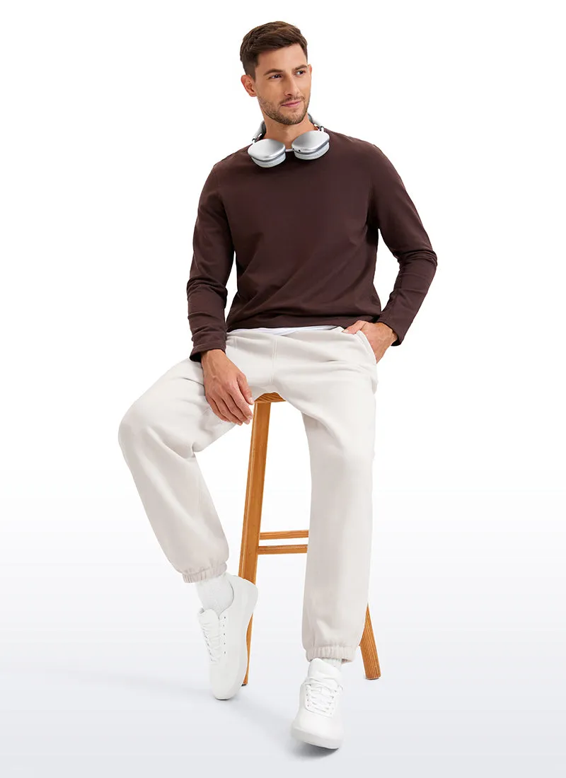Cotton Fleece Sweatpants with Pockets 32''