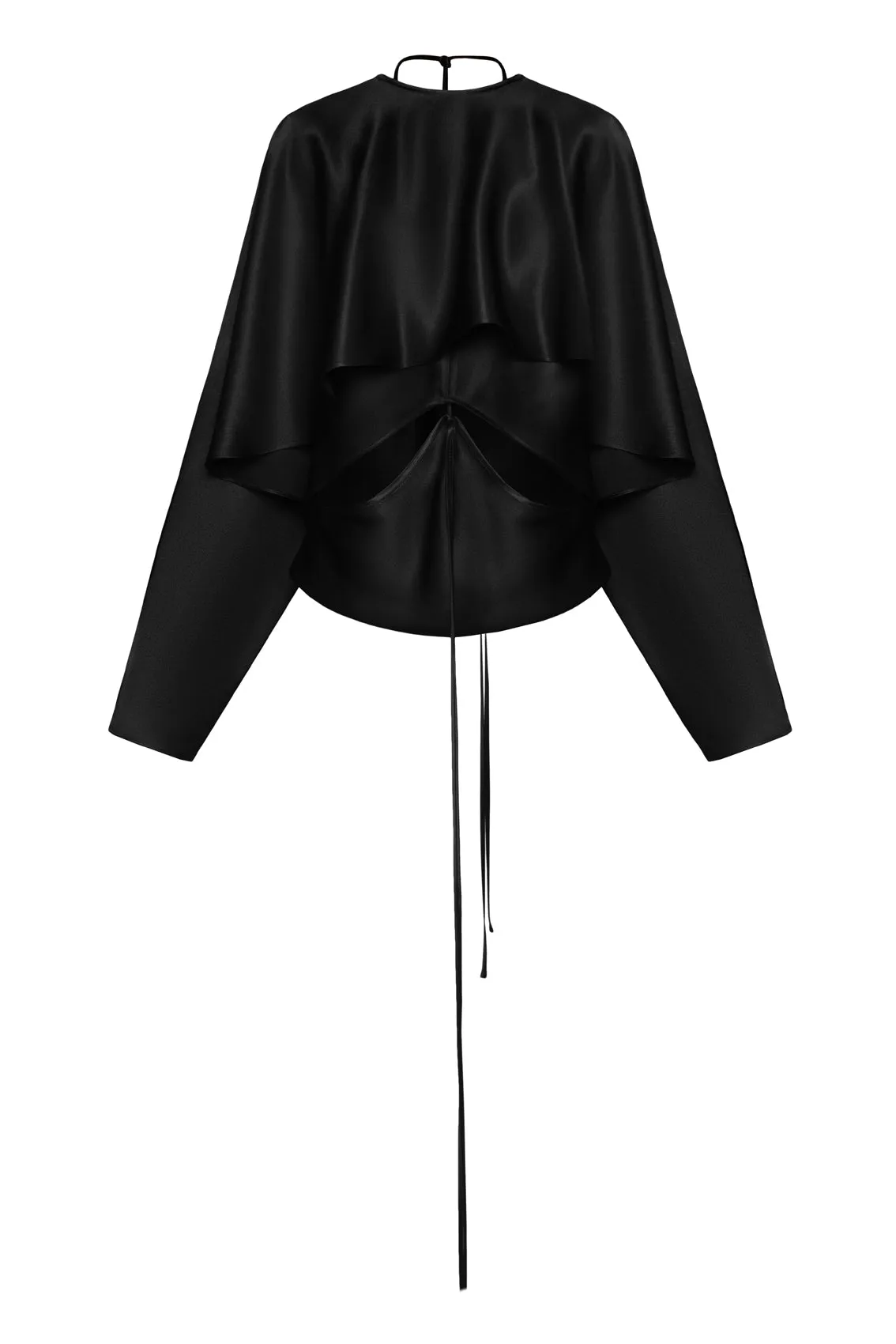 Draped Inside Cut-Outs Blouse