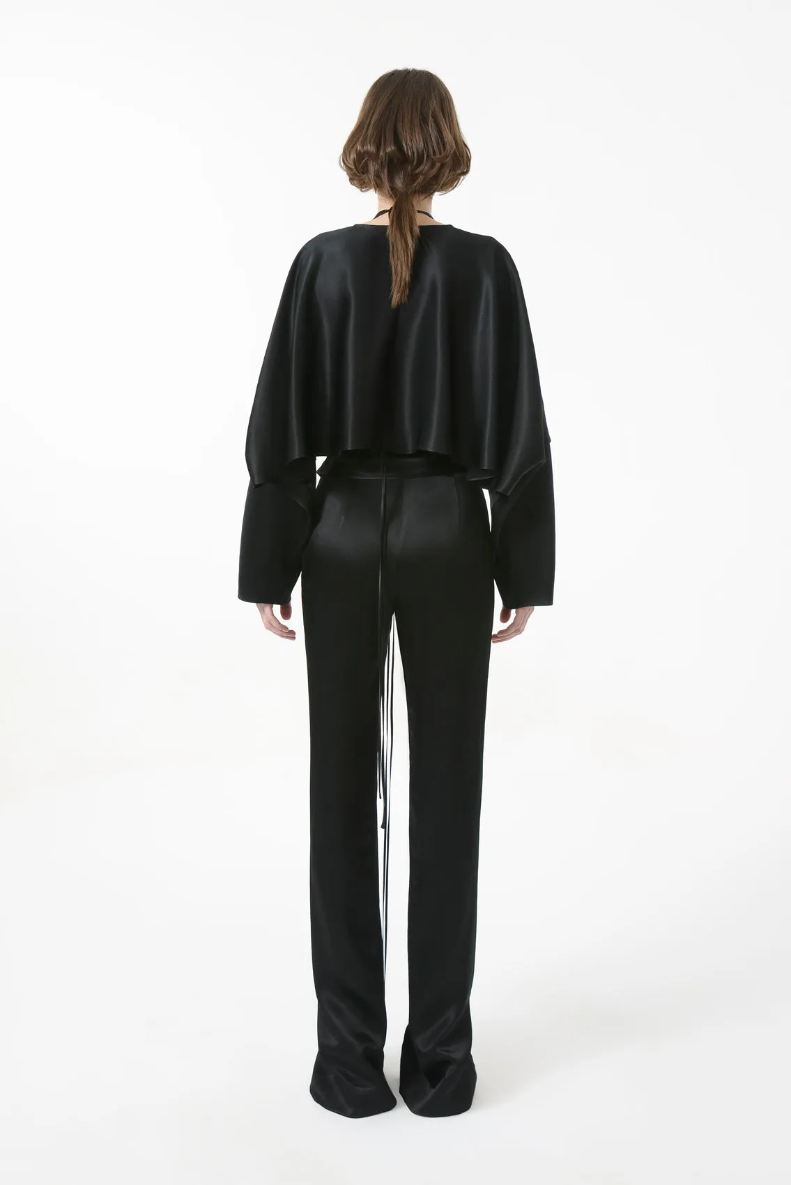 Draped Inside Cut-Outs Blouse