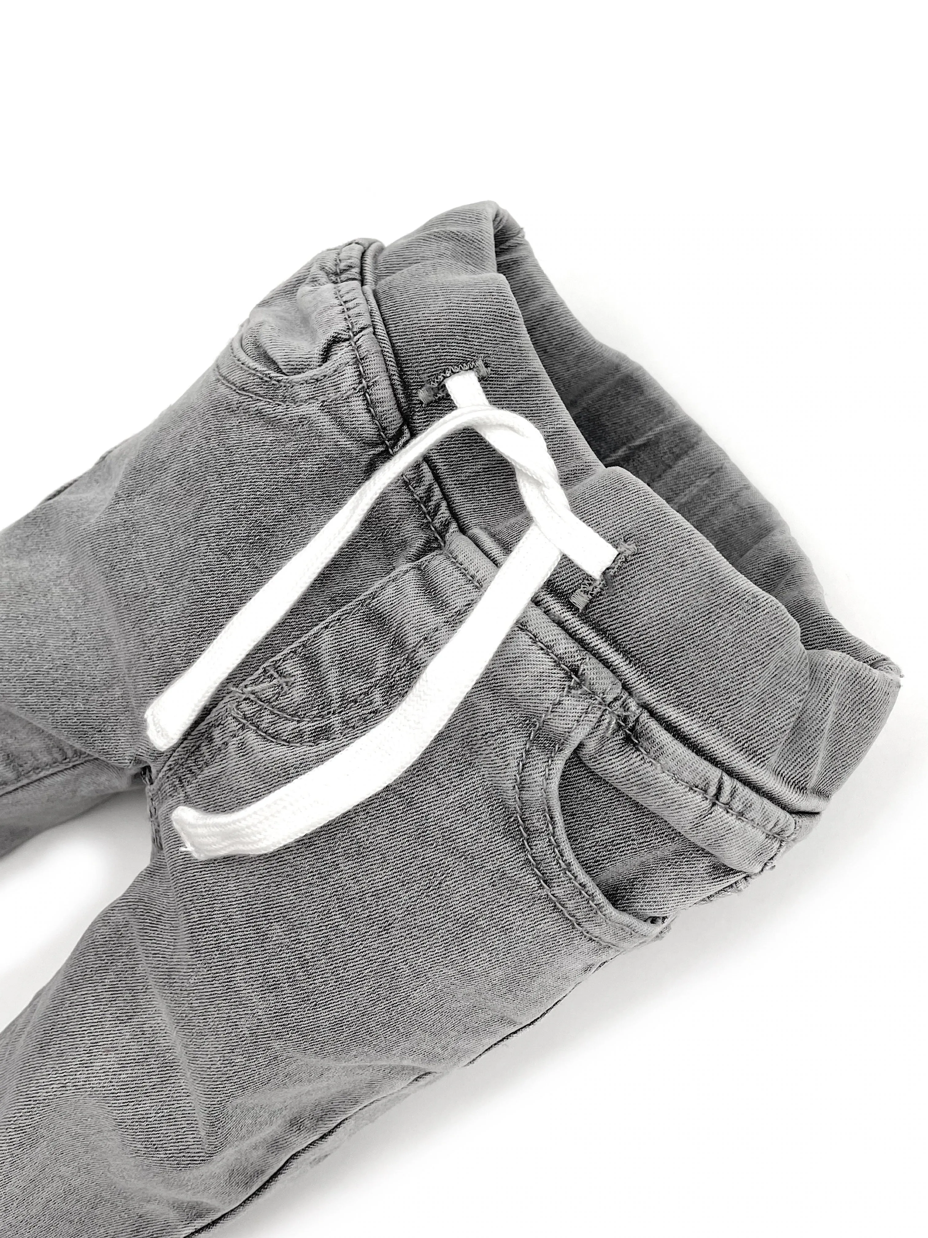 Grey wash denim jeans