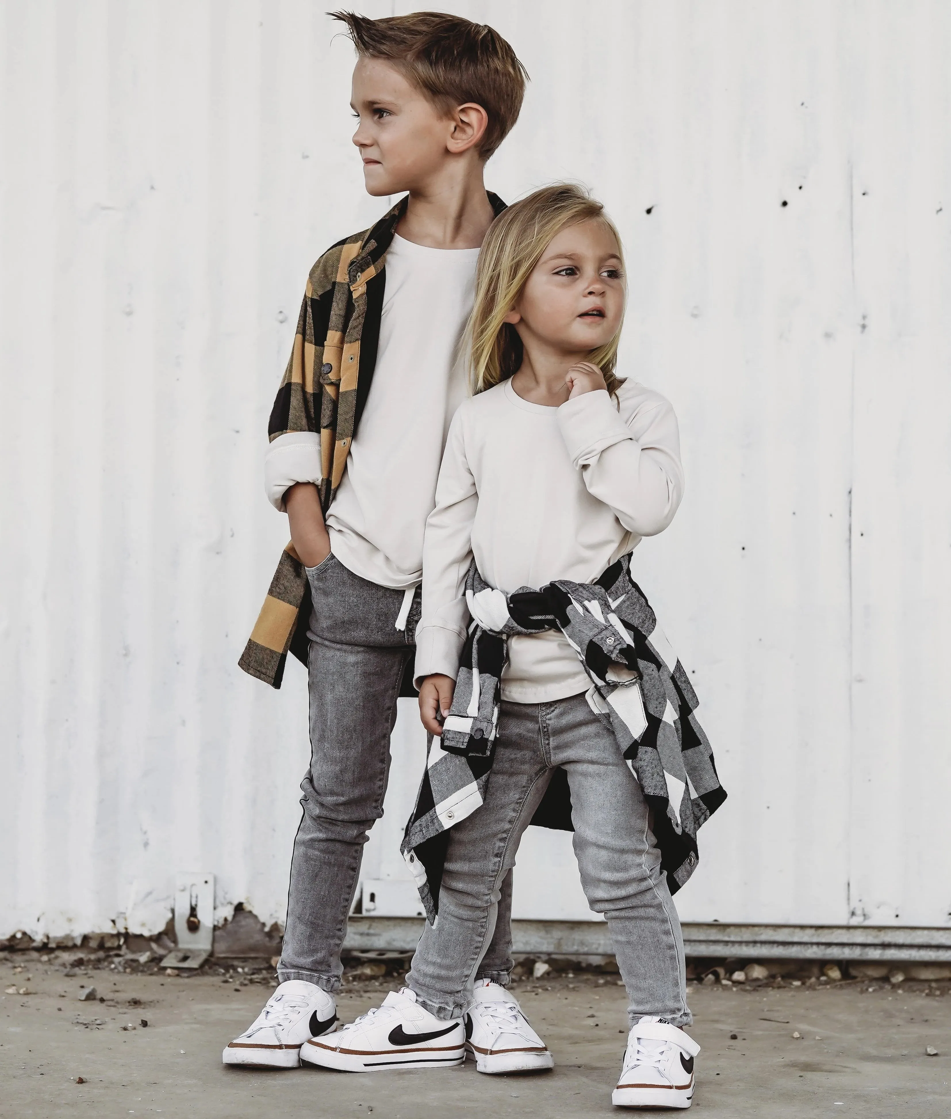 Grey wash denim jeans