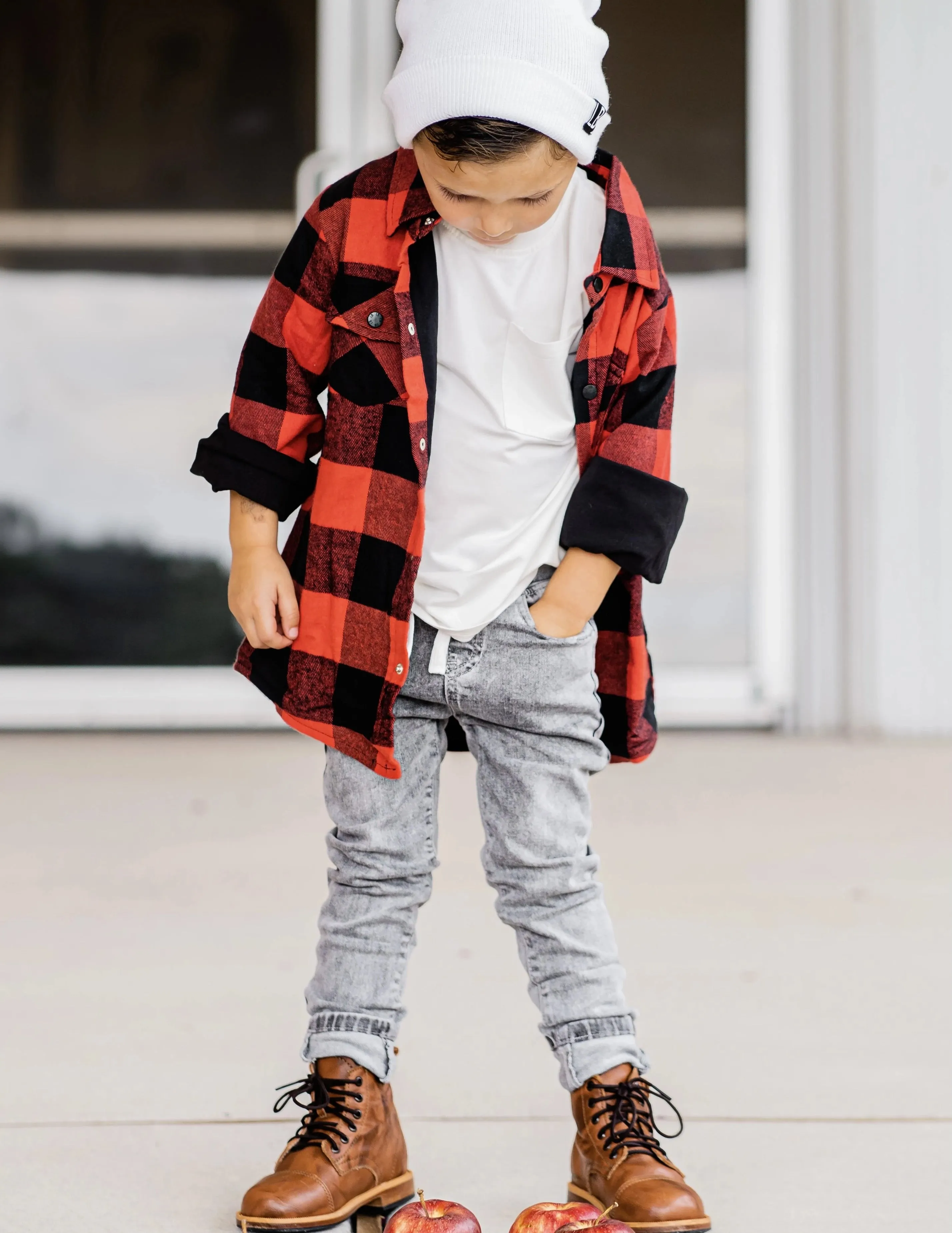 Grey wash denim jeans