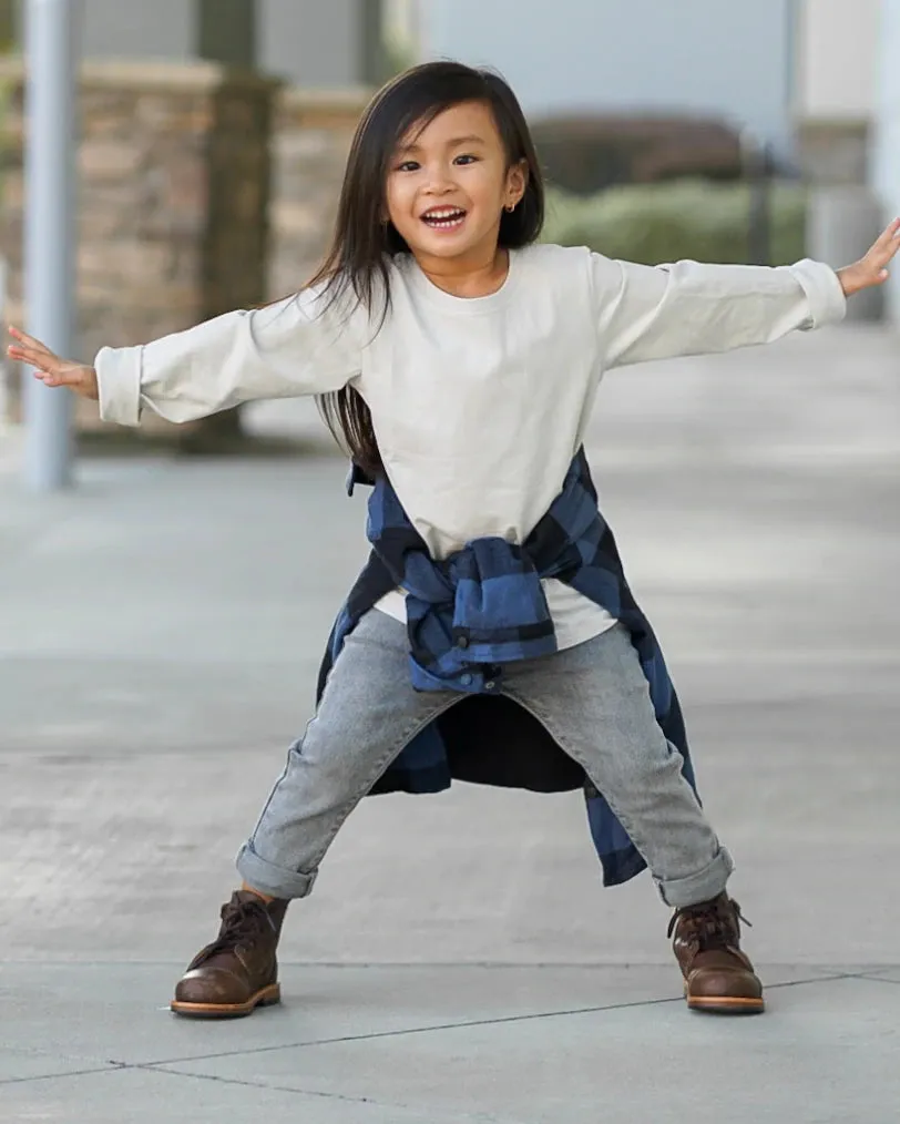 Grey wash denim jeans