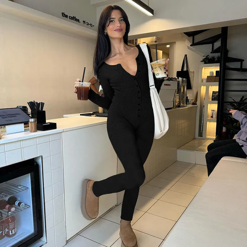 Ivyshape | Chic Slim Knit Romper Jumpsuit for Women