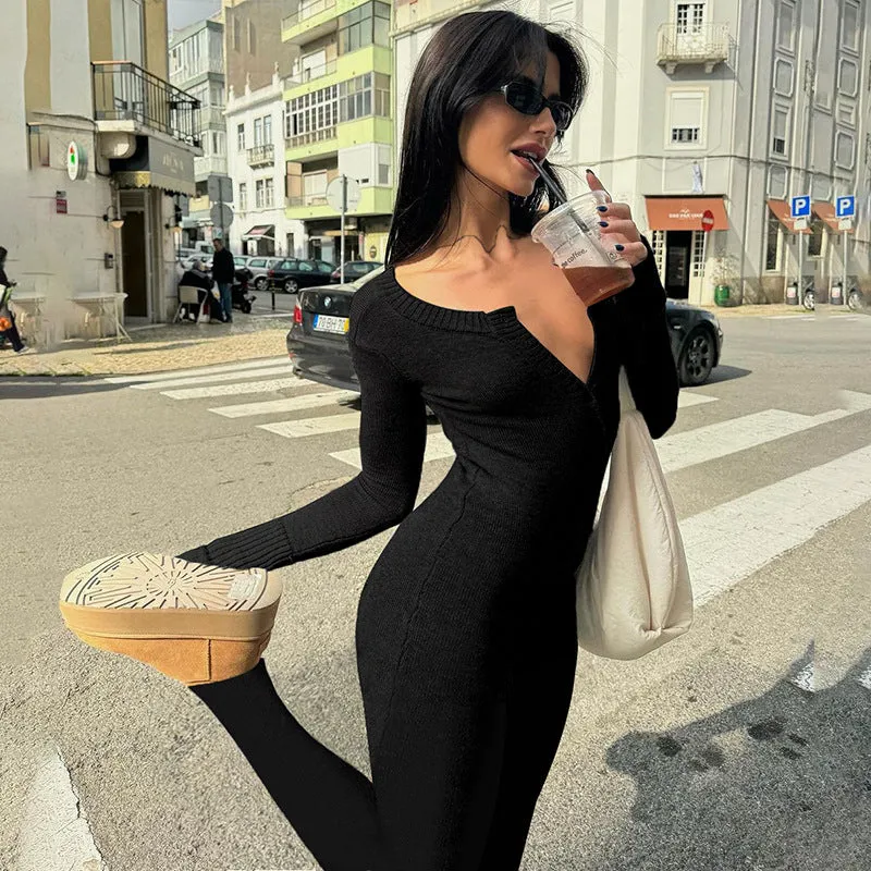 Ivyshape | Chic Slim Knit Romper Jumpsuit for Women