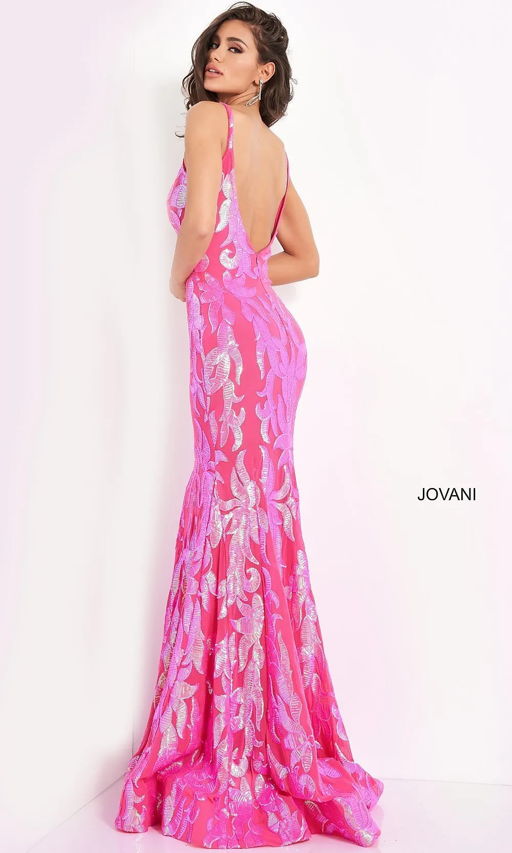 Jovani Long Sexy Sequin Mermaid Formal Prom Dress