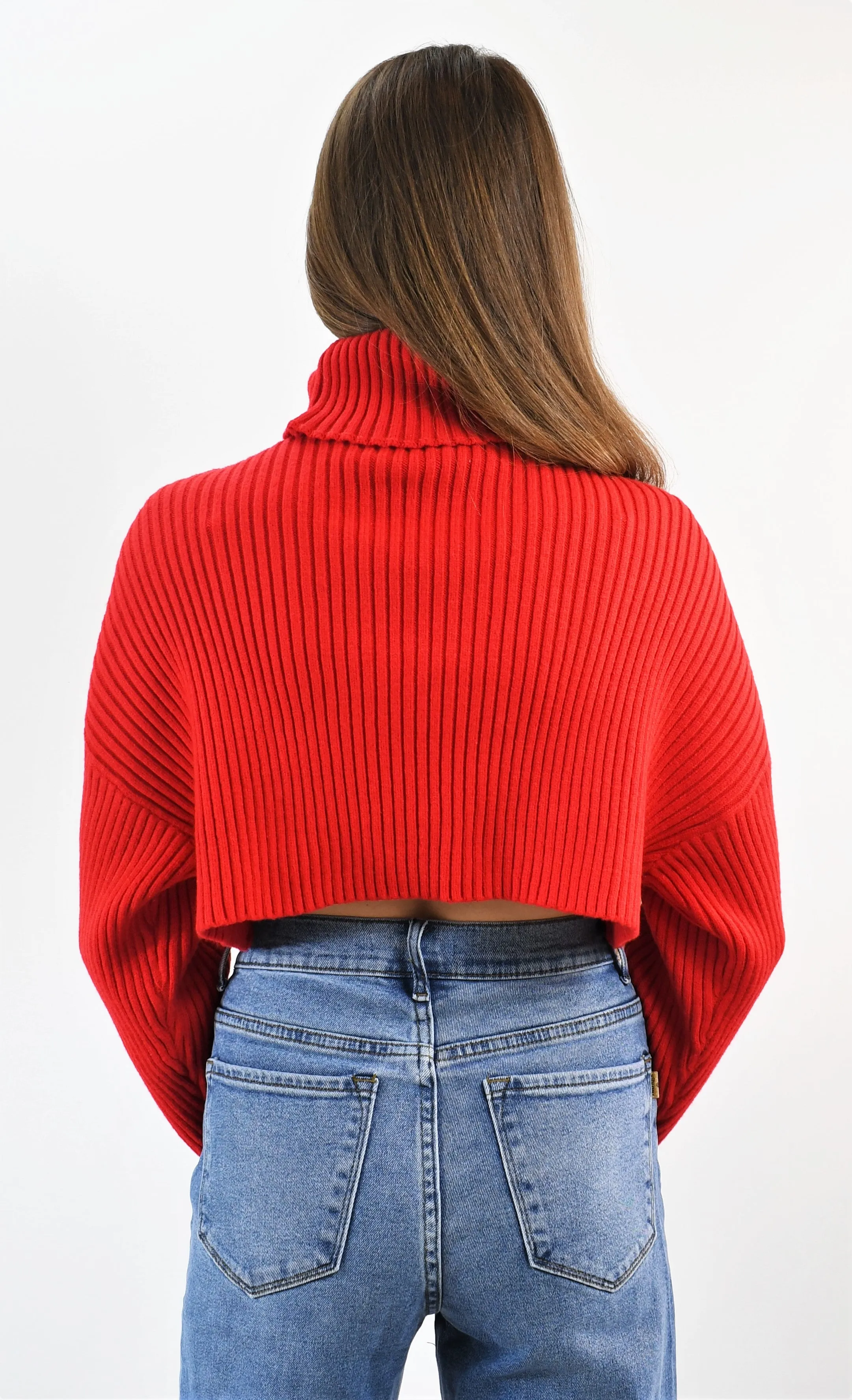 Live in the Moment Crop Turtleneck Sweater