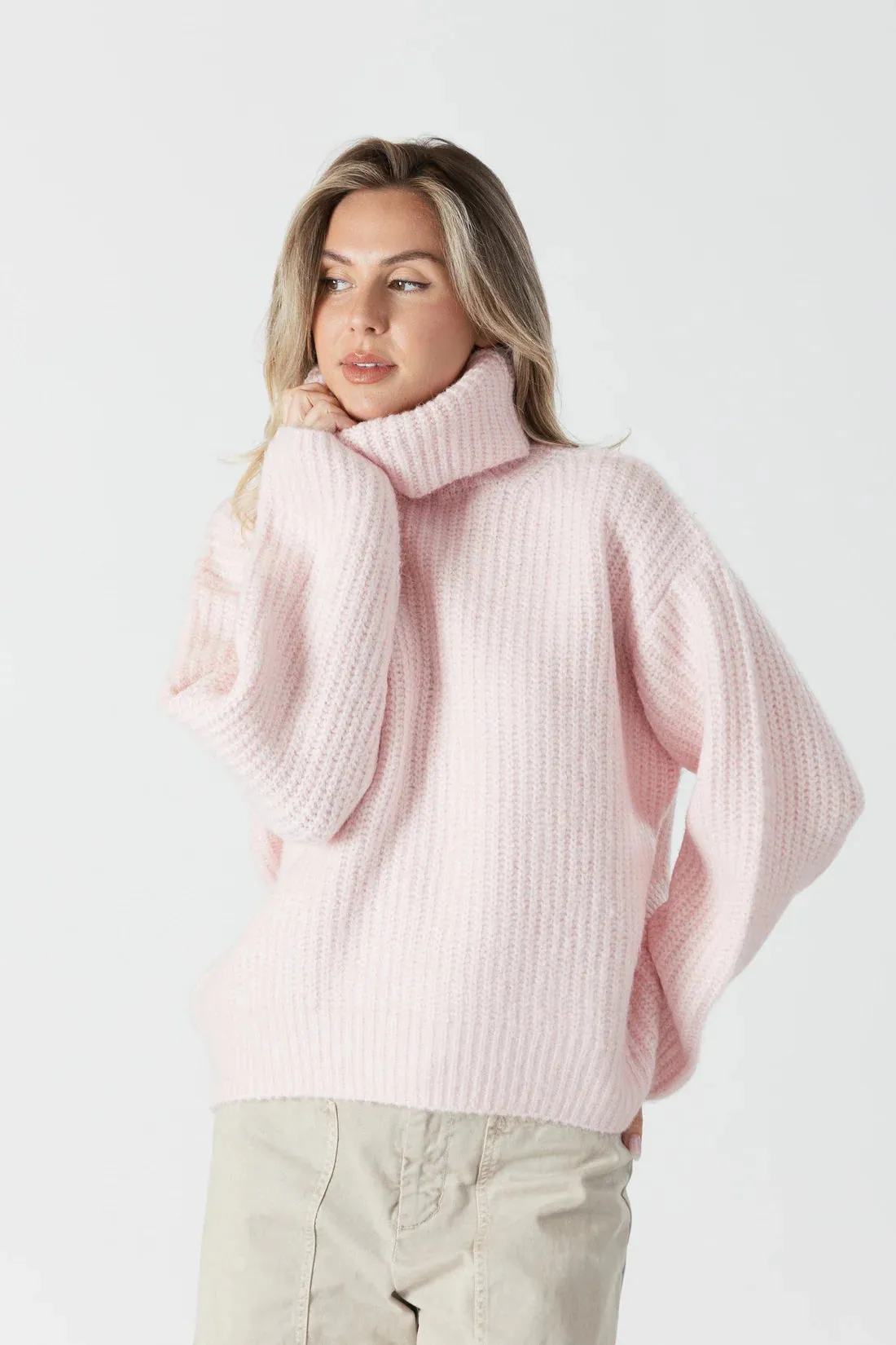 Lyla   Luxe Ribbed Turtleneck Sweater