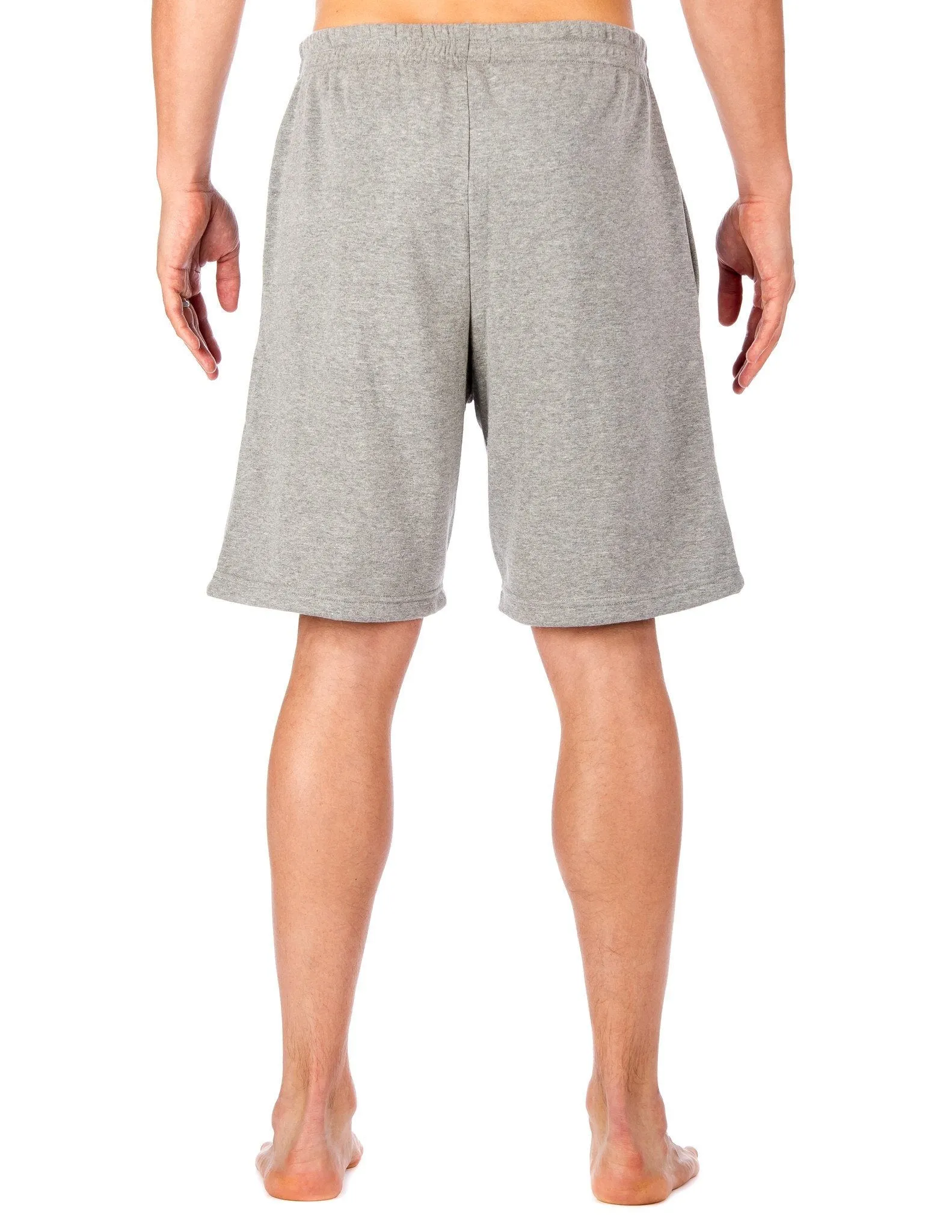 Men's Fleece Lined Lounge/Sleep Shorts - Heather Grey