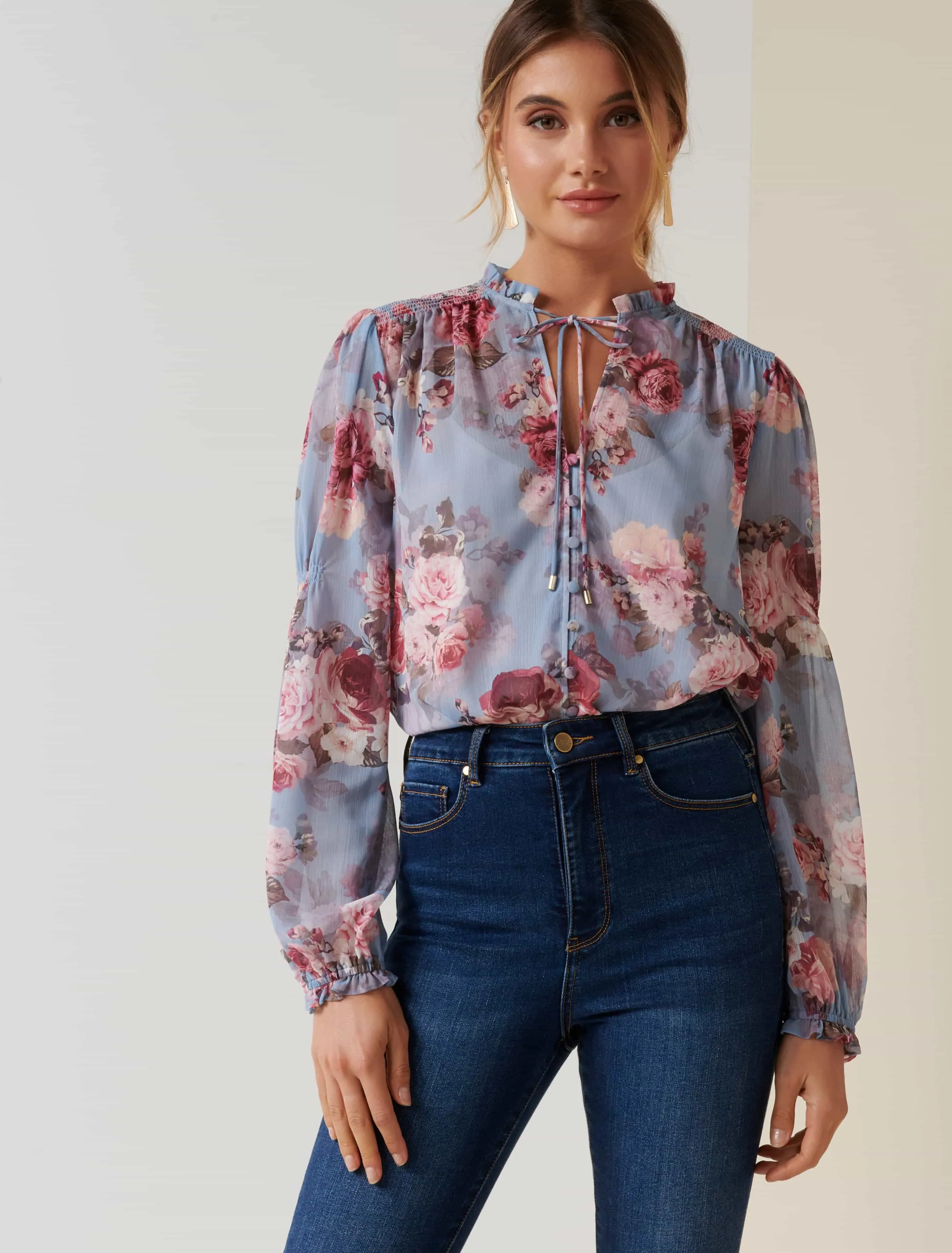 Mischa Shirred Blouse