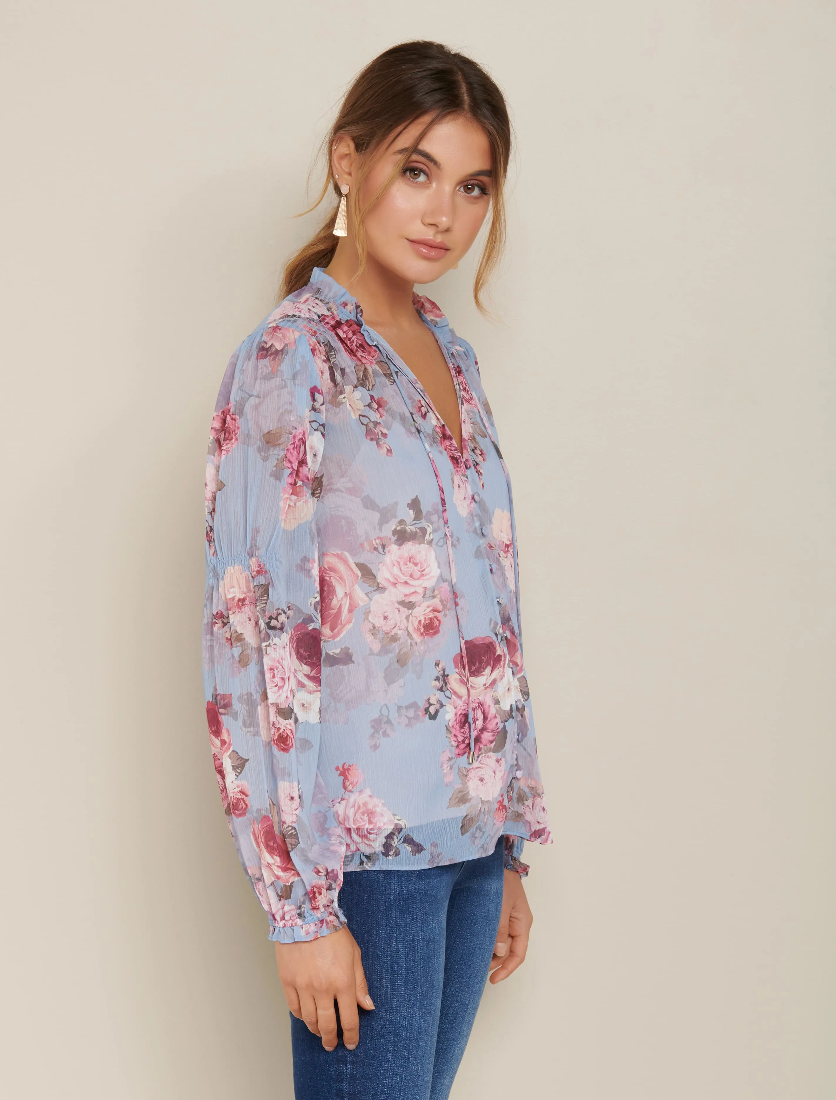 Mischa Shirred Blouse
