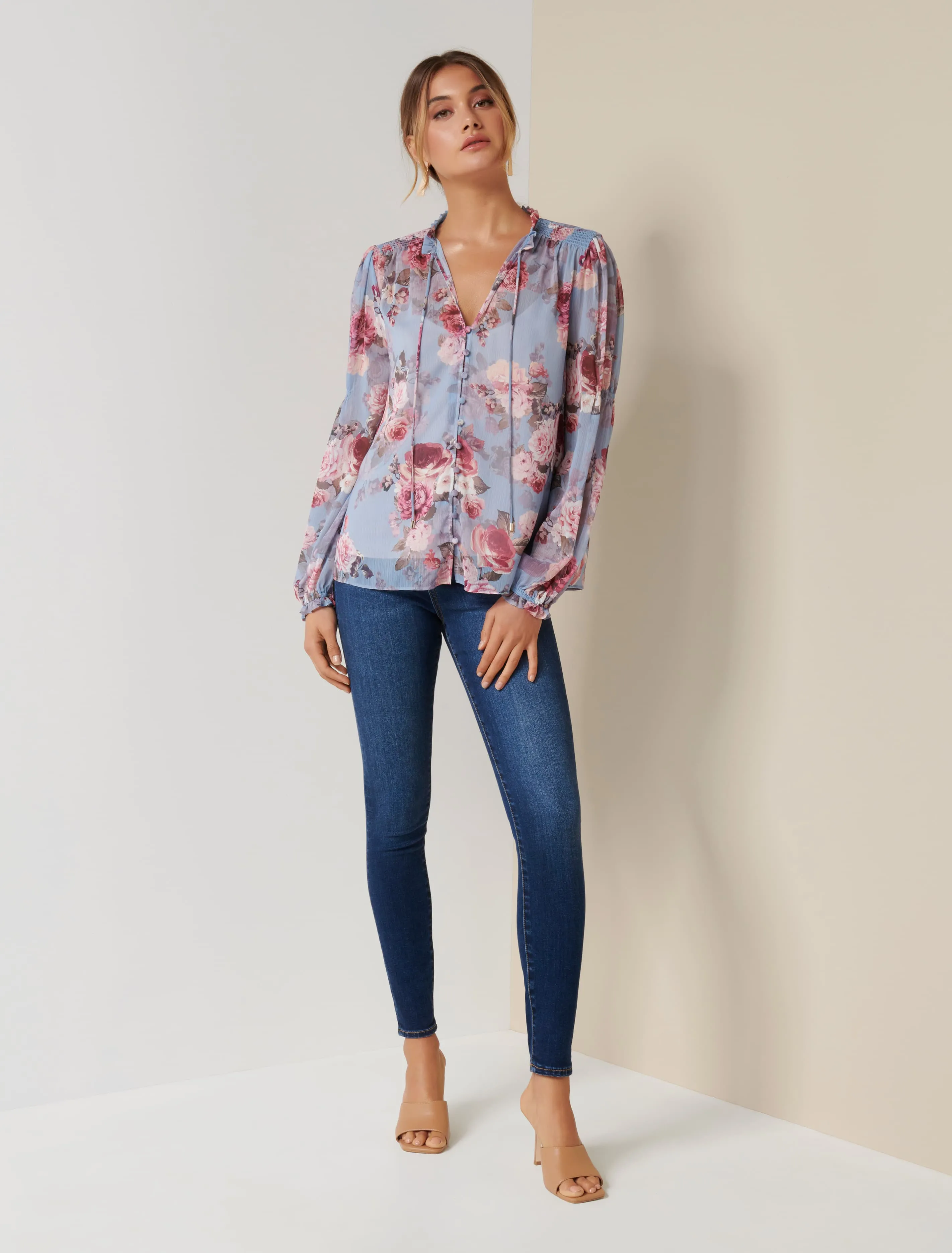 Mischa Shirred Blouse