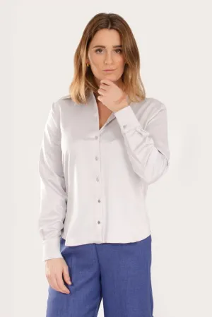 Satin Long Sleeve Blouse