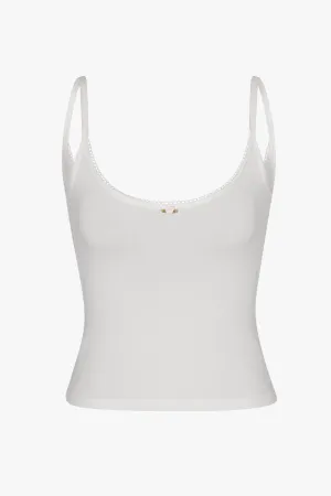 SCOOP BACK CAMI IN CLOUD
