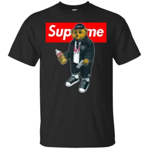 Supreme Bear Guns T-shirt Men Cotton T-Shirt